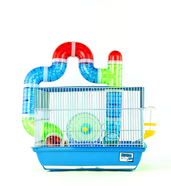 Small Animal Cage 2 - 37x28x27.5 - Blue