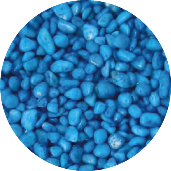 Blue Gravel Fish Tank Substrate Stones – 3-5mm Artificial Gravel – 1kg Bag | Oceanmax | Vibrant Blue Aquarium Substrate - Image 2