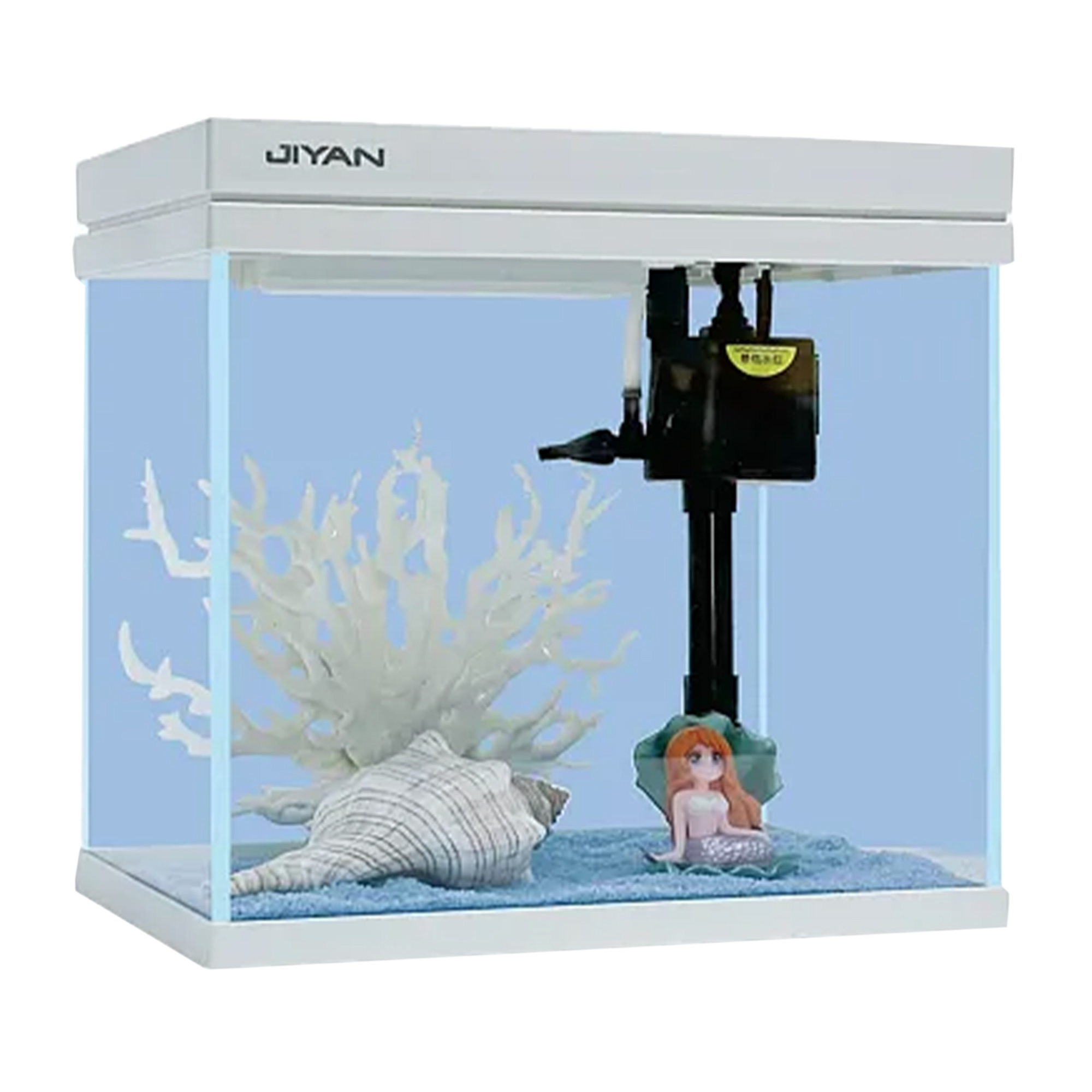 水槽 Y fish Man Jiyan XM Series XM-400 Aquarium – White | Jiyan Aquariums