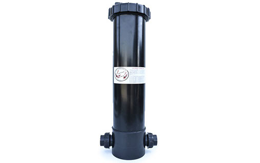 UltraZap Pond Biological Filter 10 Litre, a durable black cylindrical canister biofilter for medium to large ponds.