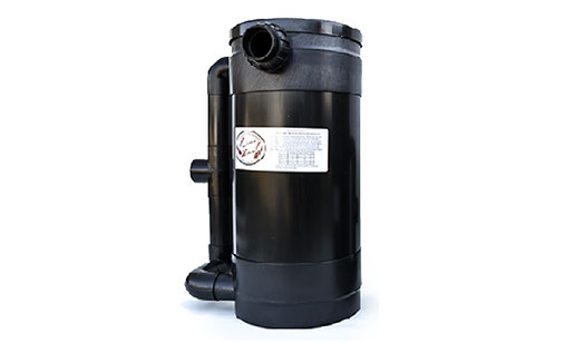 UltraZap Gravity Filter 25 Litre black cylindrical canister, a continuous biological filter for medium ponds.